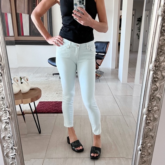AG Adriano Goldschmied Light Blue Skinny Jeans Size 29R - Picture 1 of 11